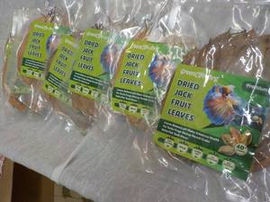 lot 89 image: Dried Jack Fruit Leaves Fish Dcor...
