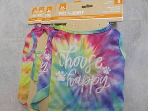 lot 93 image: 5 Pet T-shirts size S...