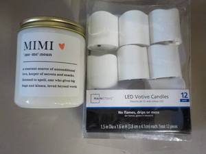 lot 165 image: Mimi Candle and LED Votive Candles...