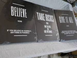 lot 177 image: 3 x 12 x 16 Canvas Signs...