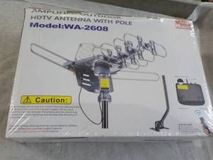 lot 206 image: Amplified Outdoor HDTV Antenna with...