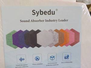 lot 215 image: 3 Sybedu Sound Adsorber Panels...