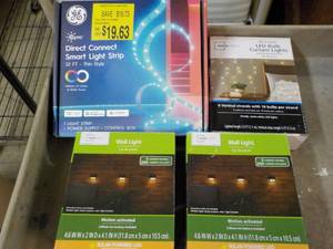 lot 234 image: Light Strips and Wall Lights...