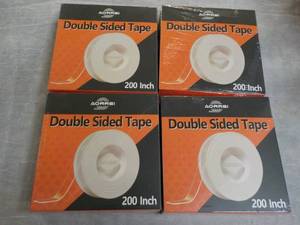 lot 244 image: 4 Aorrsi 200 Double Sided Tape...