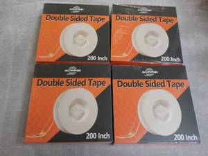 lot 245 image: 4 Aorrsi 200 Double Sided Tape...