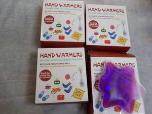 lot 246 image: 4 packs Reusable Instand Handwarmer...