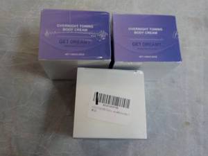 lot 249 image: 3 Overnight Toning Body Cream...