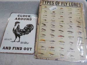 lot 260 image: 2 Metal Signs...