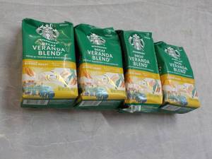 lot 268 image: 4 Starbucks 12 oz Decaf Veranda Ble...