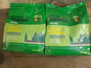 lot 283 image: 2 Bags 4.5 oz each Sunday Lawn Bare...