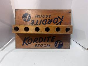 1950's Wood Kordite Broom Display
