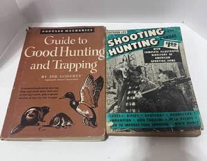 lot 91 image: 1952 Popular Mechanics Guide to Hunting and Trapping and 1953 Outdoor Life Shooting and Hunting