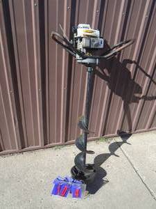 lot 104 image: Jiffy 8 ice auger. Used condition. Tested & works. As shown.