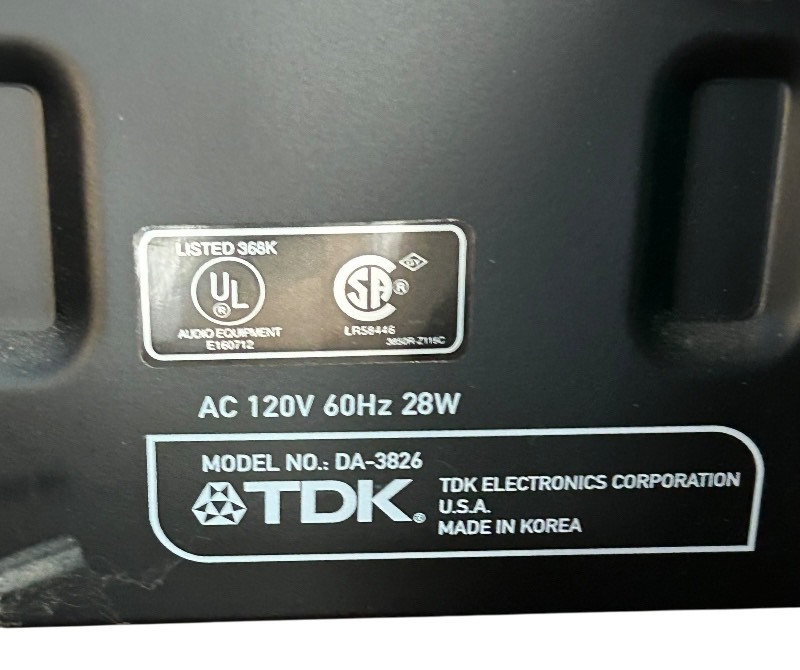 BD - TDK DA-3826 Digital Audio CD Recorder with Manual for Sale in