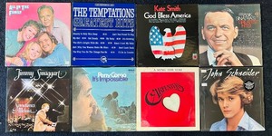 lot 163C image: AT - Collection of 8 Vintage Vinyl Records - All in the Family, Temptations, Frank Sinatra & More