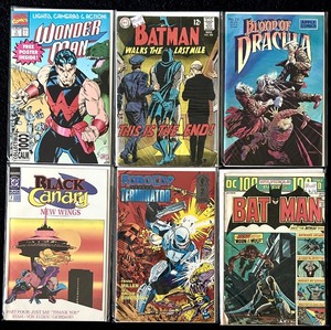 lot 167C image: AT - Collection of 6 Assorted Comic Books Including Batman, Wonder Man, and More