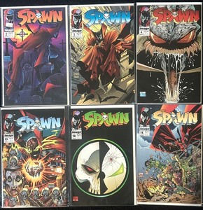 lot 203C image: AT - Set of 6 Image Comics Spawn Comic Books Issues 2-4, 9, 12-13