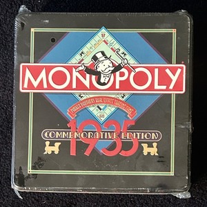 lot 208C image: BD - Monopoly 1935 Commemorative Edition Board Game in Sealed Tin