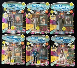 lot 213C image: BD - Set of 6 Star Trek The Next Generation Action Figures Sealed