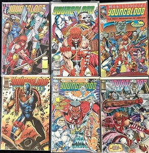 lot 214C image: AT - Set of 6 Youngblood Comic Books by Image Comics