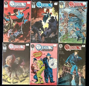 lot 217C image: AT - Set of 6 The Question DC Comics ONeil Cowan Jones Assorted Issues