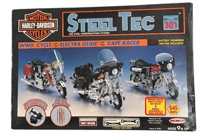 lot 52J image: BD - Steel Tec Harley-Davidson 301 Construction Set Model Kit with Instructions