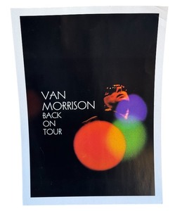 lot 60J image: BD - Van Morrison Back On Tour Unframed Poster