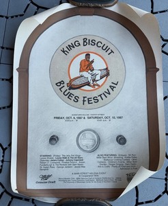 lot 65J image: BD - King Biscuit Blues Festival 1987 Poster