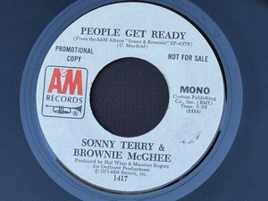 lot 66J image: BD - Sonny Terry & Brownie McGhee People Get Ready 45 RPM Promo Mono and Stereo