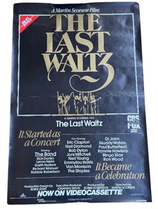 lot 71J image: BD - 1984 The Last Waltz Movie PosterLitho Martin Scorsese Concert Film