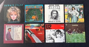 lot 150R image: AT - Collection of 8 Vinyl Record Albums including U2, Bonnie Tyler, Peter Tosh and More