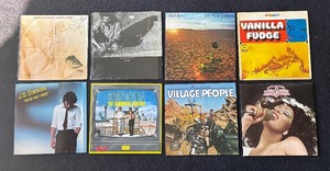 lot 151R image: AT - Collection of 8 Vintage Vinyl Record Albums - Village People, Donna Summer, Vanilla Fudge & More