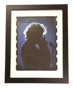 lot 200R image: AT - Framed Limited Edition Signed Bob Dylan Silhouette Print by Rowland Scherman