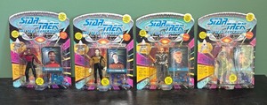 lot 231R image: AT - Set of 4 Star Trek The Next Generation Action Figures