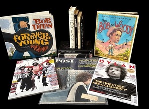 lot 216H image: BD - Vintage Bob Dylan Book and Magazine Collection Including 1966 Post Magazine