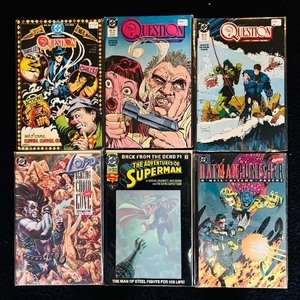 lot 222H image: BD - Set of 6 Vintage DC Comics Including The Question, Lobo, Superman, BatmanPunisher