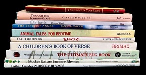 lot 323H image: BD - Lot of 10 Childrens Hardcover Books Including Nursery Rhymes and Classic Stories