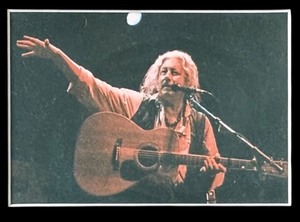 lot 333H image: BD - Framed Vintage Photo of Musician with Guitar 12x14 Inches