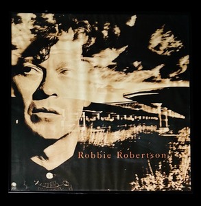 lot 337H image: A - Framed Robbie Robertson Geffen Records Poster 24x24 Inch Vintage