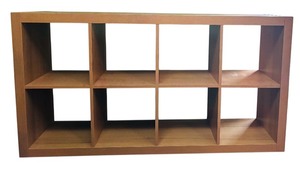 lot 338H image: BD - Vintage Console Table with 8 Cubbies, 31x59x15.5 Inches