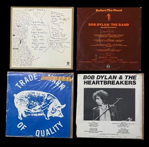 lot 39P image: RB - Collection of 4 Bob Dylan Vinyl Records including Planet Waves, Bootlegs and More
