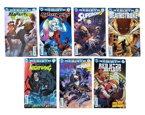 lot 73P image: CB - Set of 7 DC Universe Rebirth Comic Books Including Superwoman, Nightwing, Harley Quinn and More
