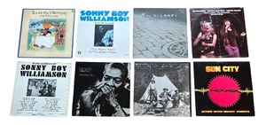 lot 78P image: RB - Collection of 8 Vinyl Record Albums Cat Stevens, Sonny Boy Williamson, Rod Stewart and More