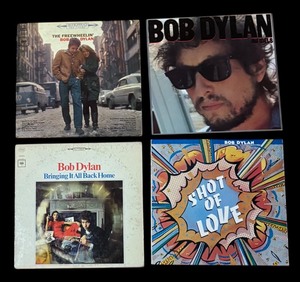 lot 169R image: RB - Set of 4 Bob Dylan Vinyl Record Albums