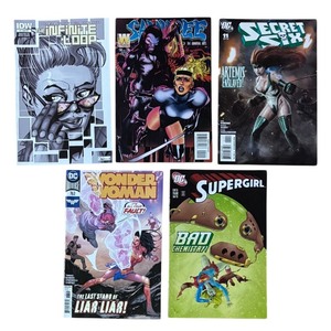 lot 196P image: CB - Set of 5 Assorted Comic Books Including Supergirl, Secret Six, Wonder Woman and More
