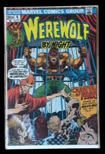 lot 219P image: CB - Set of 5 Marvel Werewolf by Night Comic Books Assorted Issues
