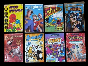 lot 165P image: CB - Collection of 8 Comic Books Including Pokemon, Jughead, Hot Stuff and More