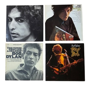 lot 214P image: RB - Collection of 4 Bob Dylan Vinyl Records