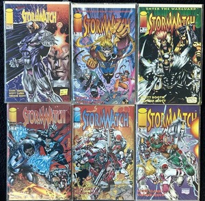 lot 248C image: AT - Set of 6 StormWatch Comic Books from Image Comics