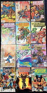 lot 291C image: AT - Lot of 12 Marvel and DC Comic Books - Heroes Reborn, Dragonlance, Thor, Wolverine, Fantastic Four